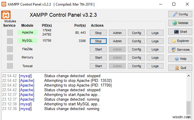 ติดตั้งและกำหนดค่า XAMPP บน Windows 10