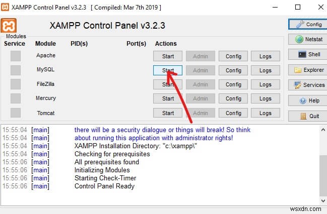 ติดตั้งและกำหนดค่า XAMPP บน Windows 10