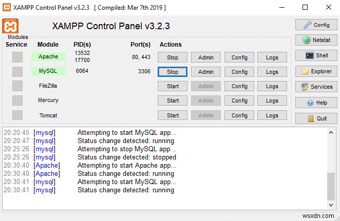 ติดตั้งและกำหนดค่า XAMPP บน Windows 10