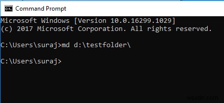 ลบโฟลเดอร์หรือไฟล์โดยใช้ Command Prompt (CMD)