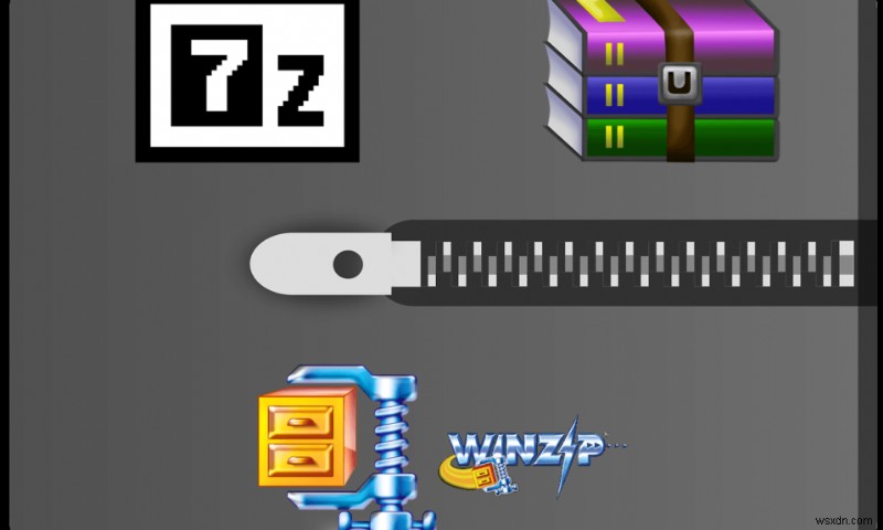 7-Zip กับ WinZip กับ WinRAR (เครื่องมือบีบอัดไฟล์ที่ดีที่สุด) 