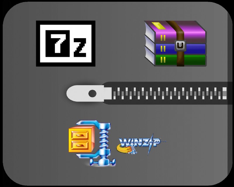 7-Zip กับ WinZip กับ WinRAR (เครื่องมือบีบอัดไฟล์ที่ดีที่สุด) 