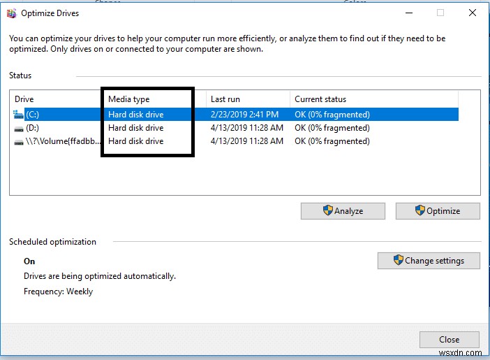 ตรวจสอบว่าไดรฟ์ของคุณเป็น SSD หรือ HDD ใน Windows 10