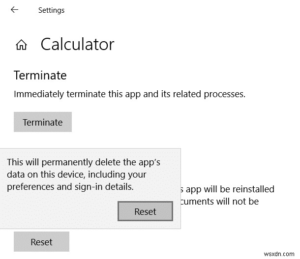 แก้ไข Windows 10 Calculator Missing or Disappeared 