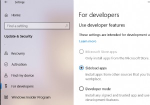 วิธีการไซด์โหลดแอปใน Windows 10