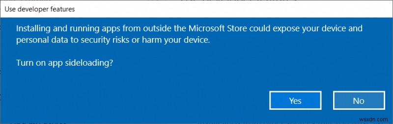 วิธีการไซด์โหลดแอปใน Windows 10