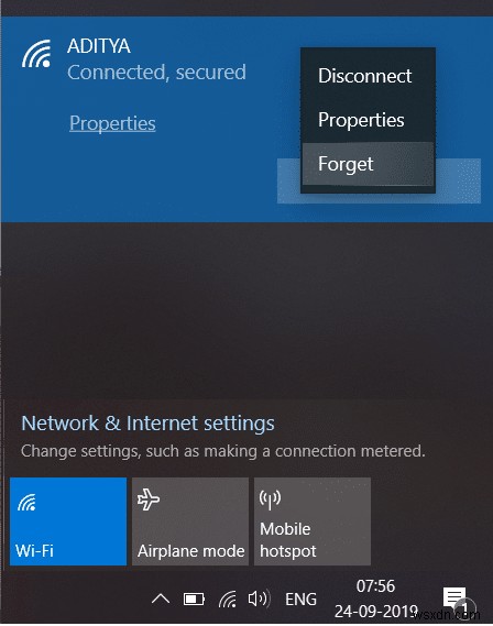 3 วิธีในการลืมเครือข่าย Wi-Fi บน Windows 10 