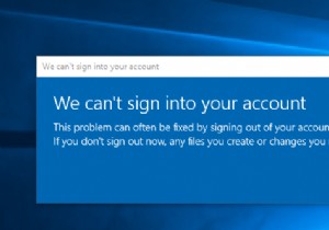 แก้ไขปัญหาเราไม่สามารถลงชื่อเข้าใช้บัญชีของคุณใน Windows 10