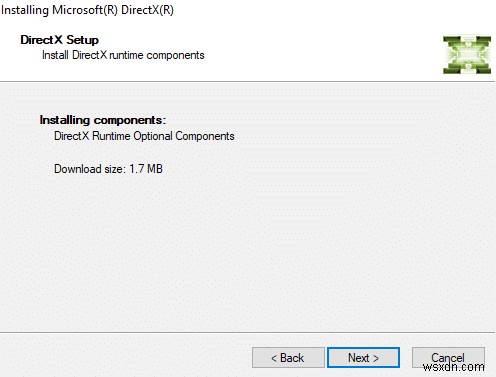 ดาวน์โหลดและติดตั้ง DirectX บน Windows 10