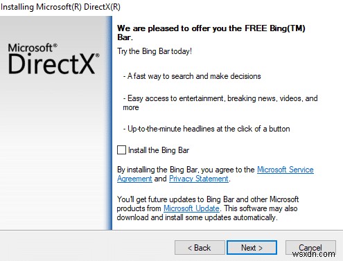 ดาวน์โหลดและติดตั้ง DirectX บน Windows 10