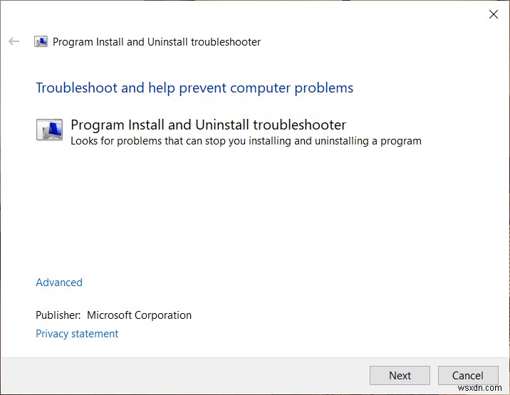 บังคับถอนการติดตั้งโปรแกรมที่จะไม่ถอนการติดตั้งใน Windows 10 