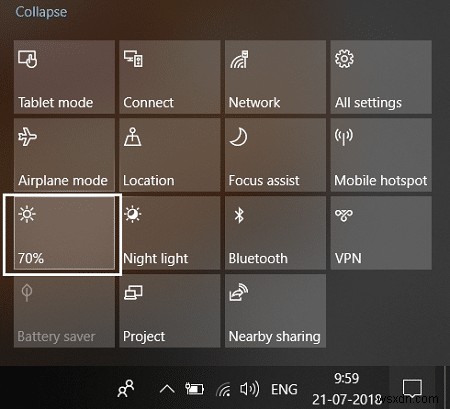 วิธีเปลี่ยนความสว่างของหน้าจอใน Windows 10