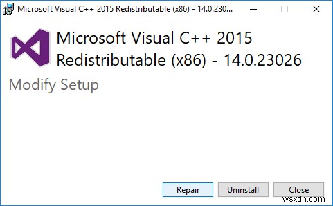 แก้ไข VCRUNTIME140.dll หายไปจาก Windows 10 