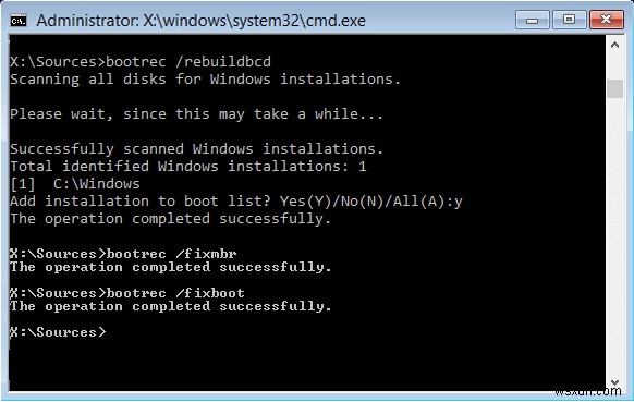 แก้ไขหรือซ่อมแซม Master Boot Record (MBR) ใน Windows 10 