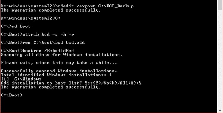 แก้ไขหรือซ่อมแซม Master Boot Record (MBR) ใน Windows 10 