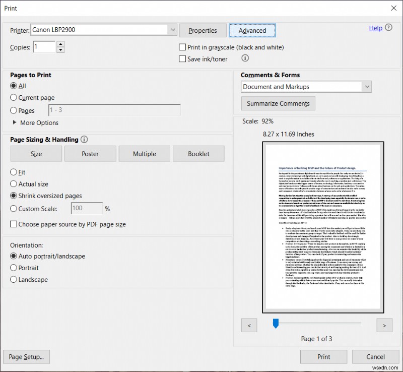 แก้ไขไม่สามารถพิมพ์ไฟล์ PDF จาก Adobe Reader