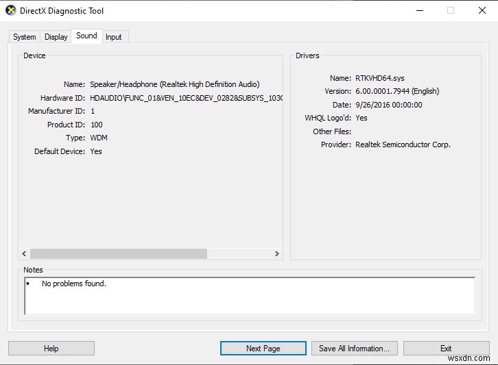 วิธีใช้ DirectX Diagnostic Tool ใน Windows 10