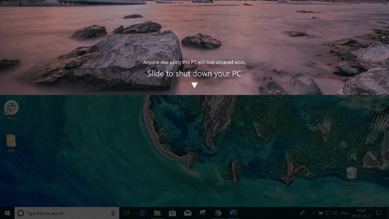 ปิดเครื่องหรือล็อก Windows โดยใช้แป้นพิมพ์ลัด