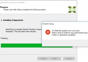 แก้ไขไม่สามารถติดตั้ง DirectX บน Windows 10 