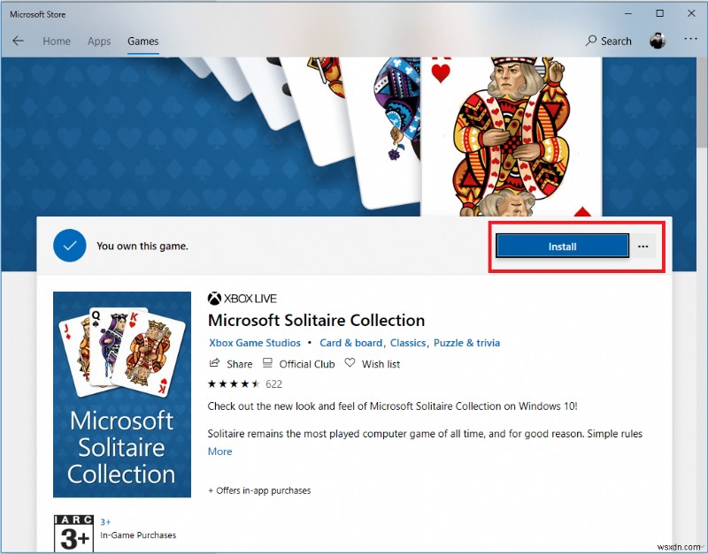 Fix Can t Start Microsoft Solitaire Collection
