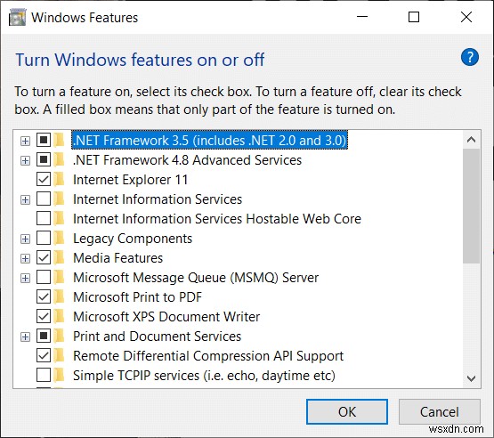 วิธีการติดตั้ง Microsoft .NET Framework 3.5 