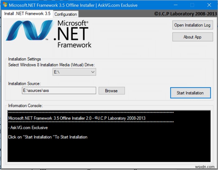 วิธีการติดตั้ง Microsoft .NET Framework 3.5 