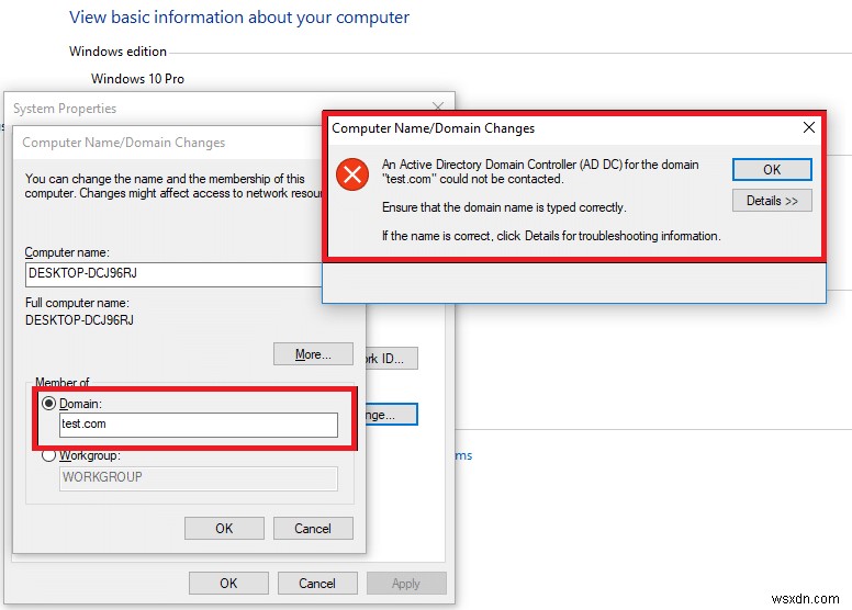 แก้ไขตัวควบคุมโดเมน Active Directory ไม่สามารถติดต่อได้ 