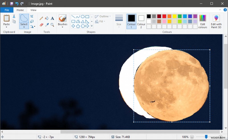 วิธีทำให้พื้นหลังโปร่งใสใน MS Paint?