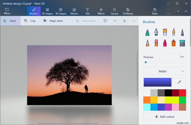 วิธีทำให้พื้นหลังโปร่งใสใน MS Paint?