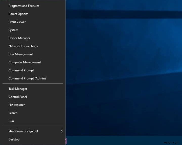 Windows 10 Power User Menu (Win+X) คืออะไร