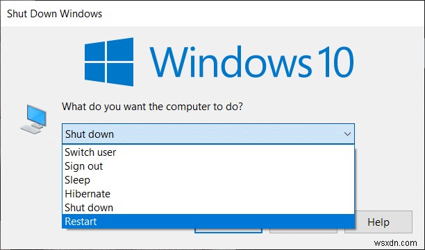 6 วิธีในการรีบูตหรือรีสตาร์ทคอมพิวเตอร์ Windows 10