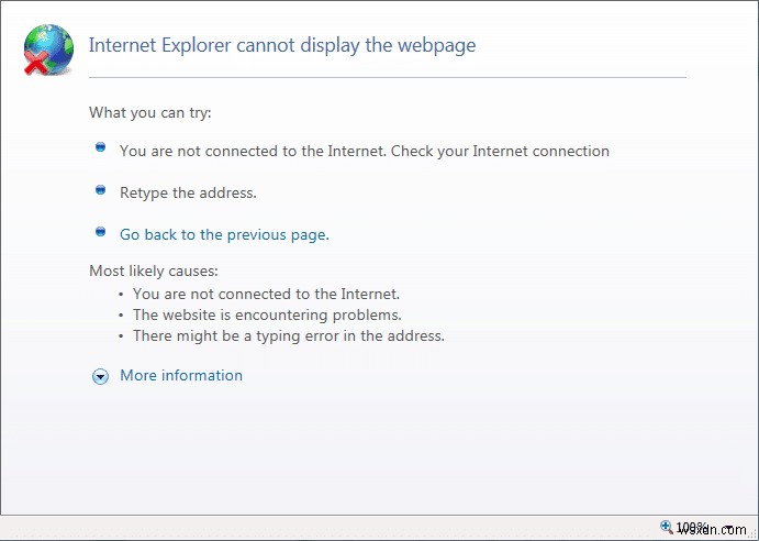 แก้ไขข้อผิดพลาดการกู้คืนหน้าเว็บใน Internet Explorer
