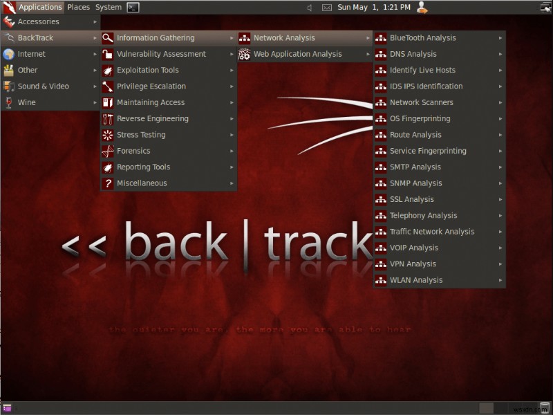 วิธีการติดตั้งและเรียกใช้ Backtrack บน Windows