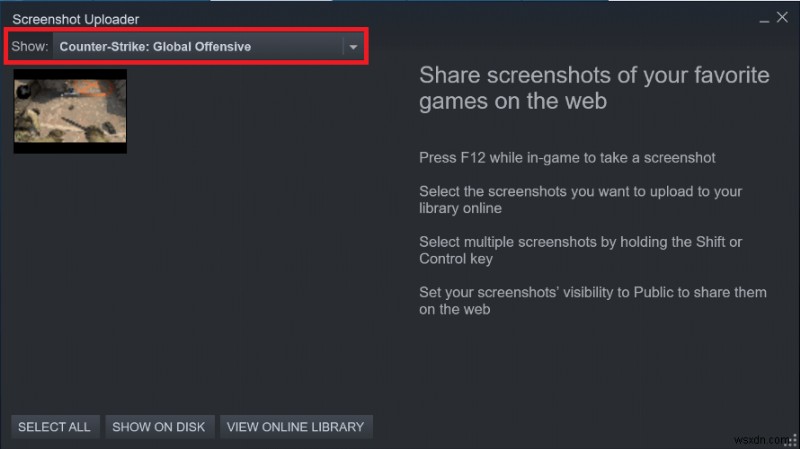 เข้าถึงโฟลเดอร์สกรีนช็อต Steam อย่างรวดเร็วบน Windows 10 