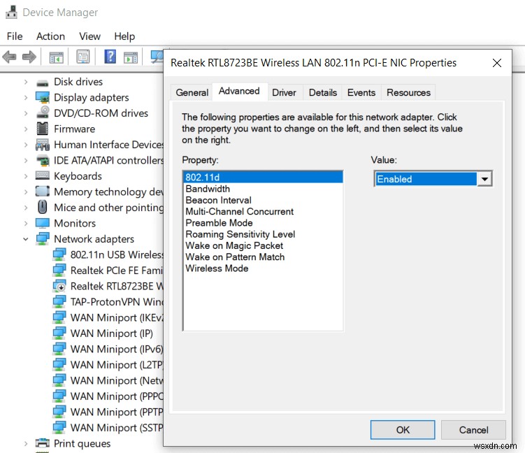 แก้ไข 5GHz WiFi ไม่แสดงใน Windows 10 