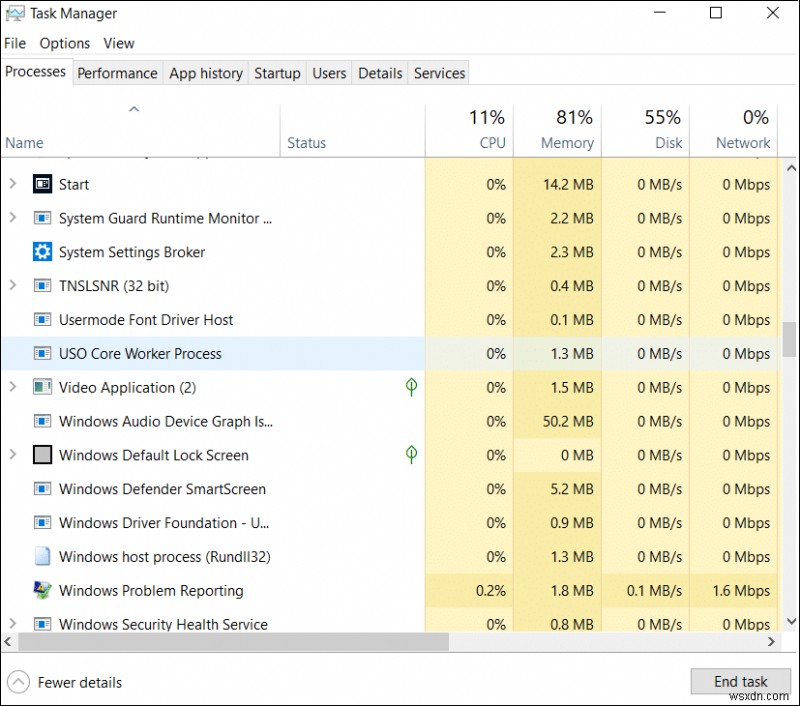 กระบวนการ USO Core Worker หรือ usocoreworker.exe คืออะไร 