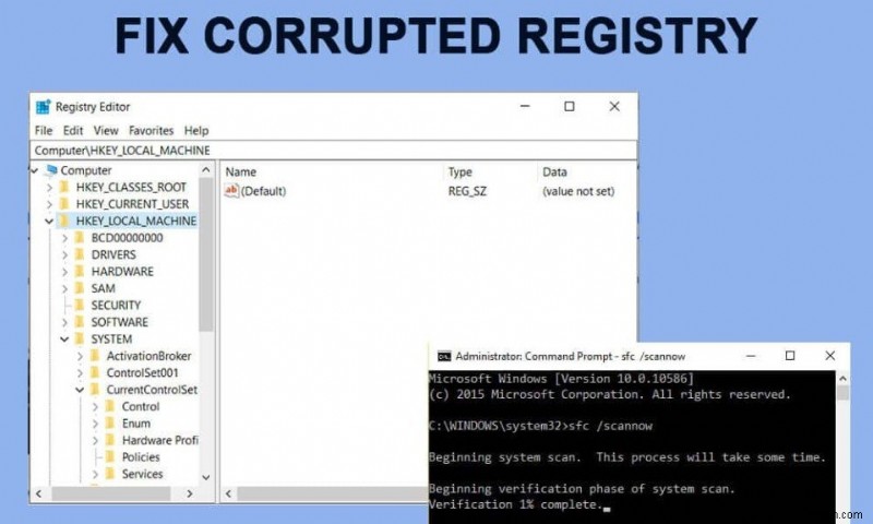 วิธีแก้ไข Registry ที่เสียหายใน Windows 10 