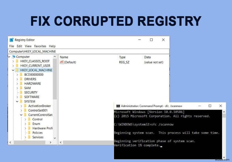 วิธีแก้ไข Registry ที่เสียหายใน Windows 10 