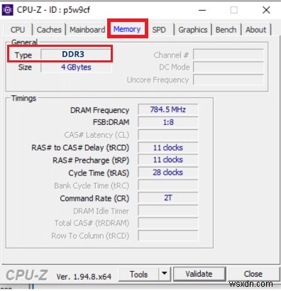 ตรวจสอบว่าประเภท RAM ของคุณเป็น DDR3 หรือ DDR4 ใน Windows 10 