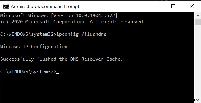 วิธีการล้างและรีเซ็ต DNS Cache ใน Windows 10