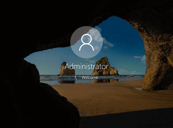 เปิดใช้งานหรือปิดใช้งานบัญชีผู้ดูแลระบบบนหน้าจอเข้าสู่ระบบใน Windows 10