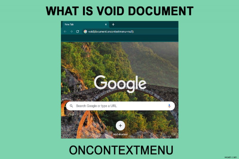 Void Document Oncontextmenu =null คืออะไร? เปิดใช้งานการคลิกขวา 
