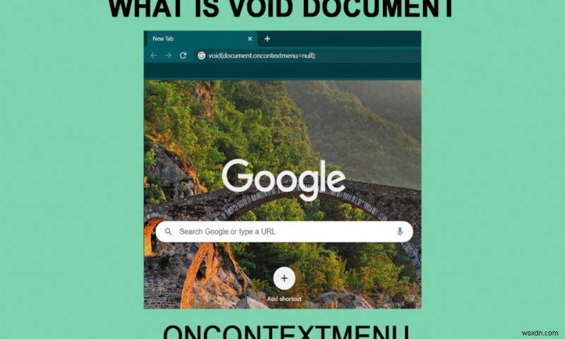 Void Document Oncontextmenu =null คืออะไร? เปิดใช้งานการคลิกขวา 