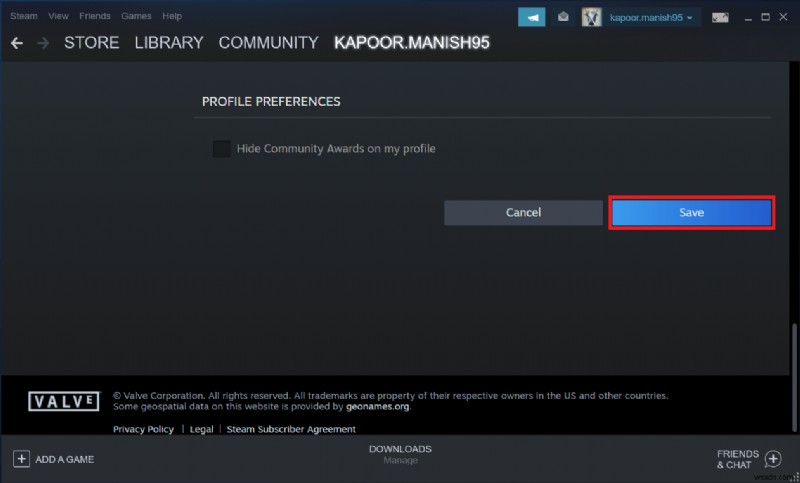 วิธีการเปลี่ยนชื่อบัญชี Steam