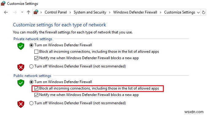 วิธีการบล็อกหรือเลิกบล็อกโปรแกรมในไฟร์วอลล์ Windows Defender