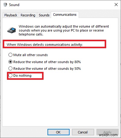 แก้ไขระดับเสียงลดลงหรือเพิ่มขึ้นโดยอัตโนมัติใน Windows 10