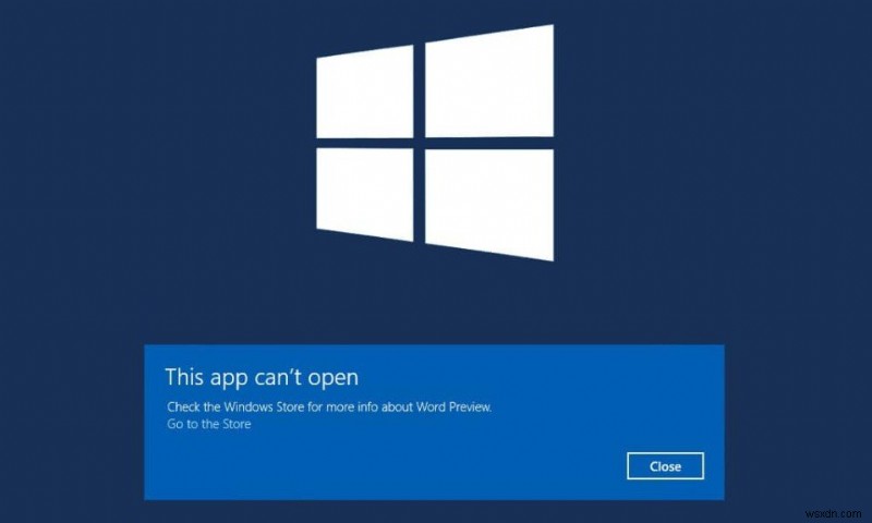 แก้ไขแอพ Windows 10 ไม่ทำงาน 
