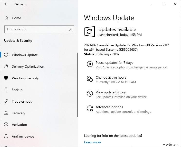 แก้ไขข้อผิดพลาด Windows Update 0x80070005