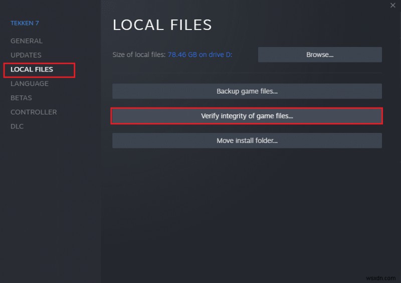 วิธีการตรวจสอบความสมบูรณ์ของไฟล์เกมบน Steam