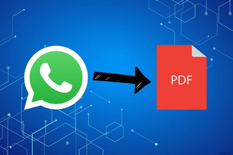 วิธีการส่งออกแชท WhatsApp เป็น PDF